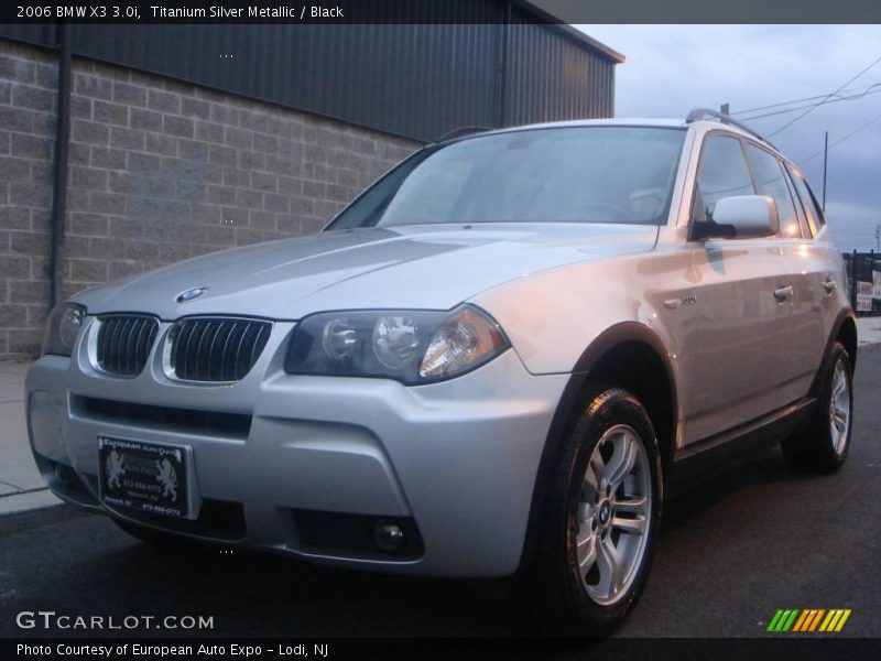 Titanium Silver Metallic / Black 2006 BMW X3 3.0i