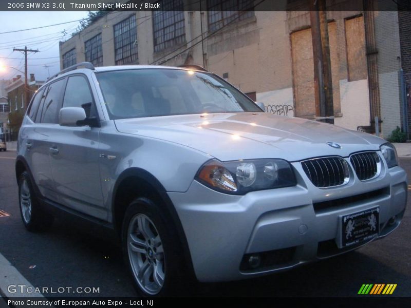 Titanium Silver Metallic / Black 2006 BMW X3 3.0i