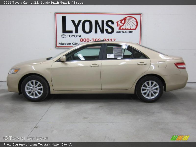 Sandy Beach Metallic / Bisque 2011 Toyota Camry XLE