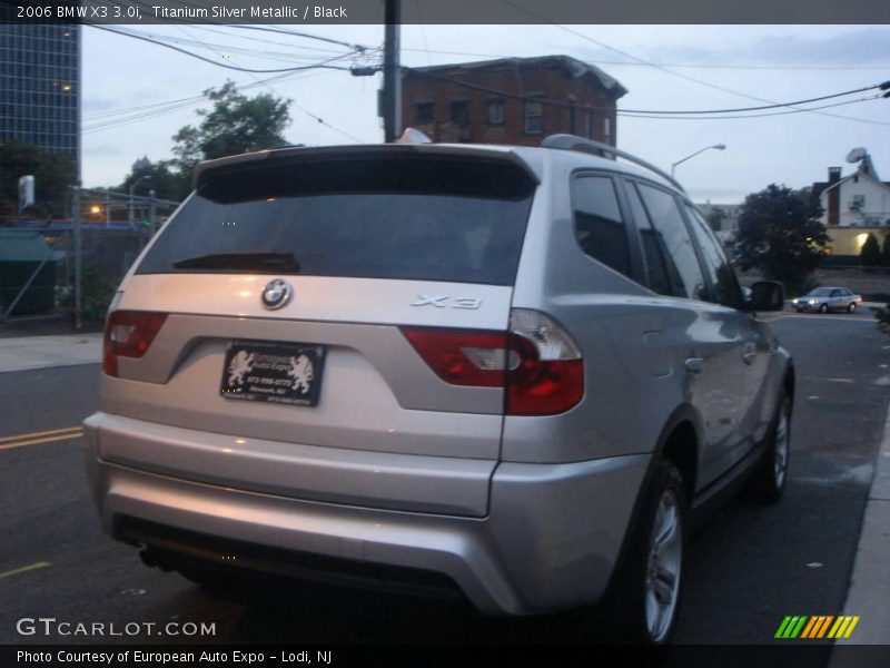 Titanium Silver Metallic / Black 2006 BMW X3 3.0i