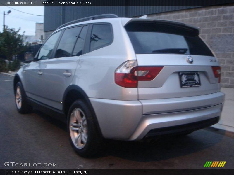 Titanium Silver Metallic / Black 2006 BMW X3 3.0i