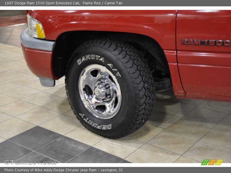 Flame Red / Camel Tan 1997 Dodge Ram 1500 Sport Extended Cab