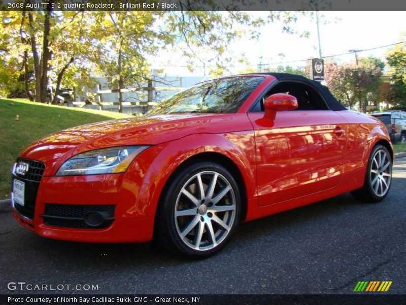 Brilliant Red / Black 2008 Audi TT 3.2 quattro Roadster