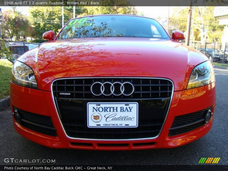 Brilliant Red / Black 2008 Audi TT 3.2 quattro Roadster
