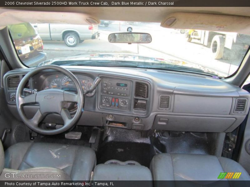 Dark Charcoal Interior - 2006 Silverado 2500HD Work Truck Crew Cab 