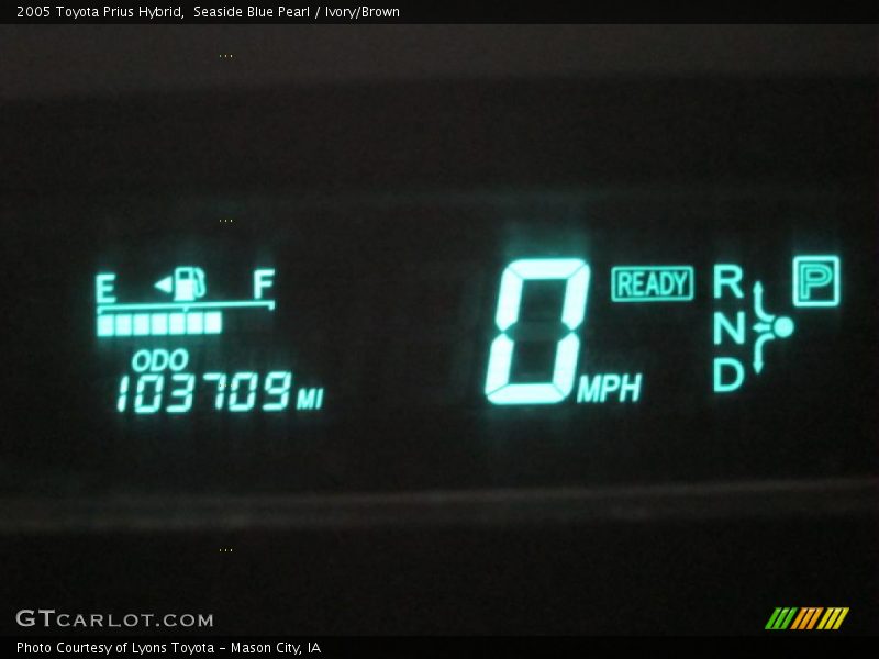 Seaside Blue Pearl / Ivory/Brown 2005 Toyota Prius Hybrid