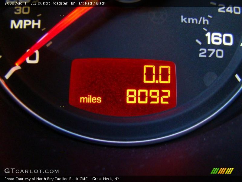 Brilliant Red / Black 2008 Audi TT 3.2 quattro Roadster