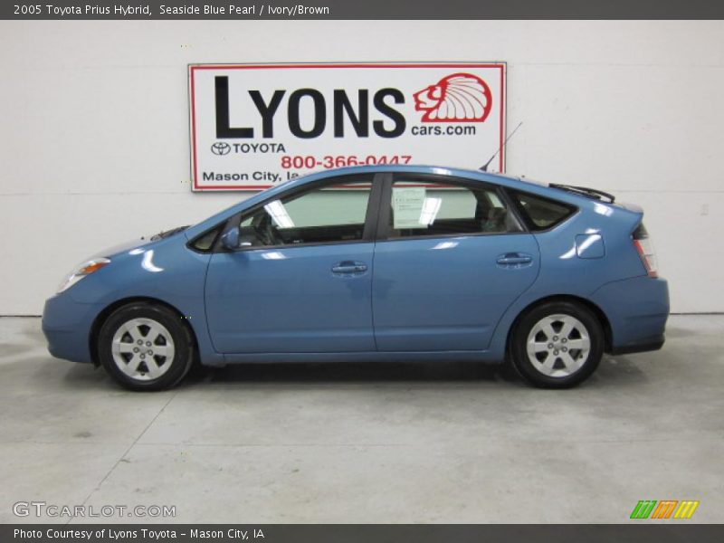 Seaside Blue Pearl / Ivory/Brown 2005 Toyota Prius Hybrid