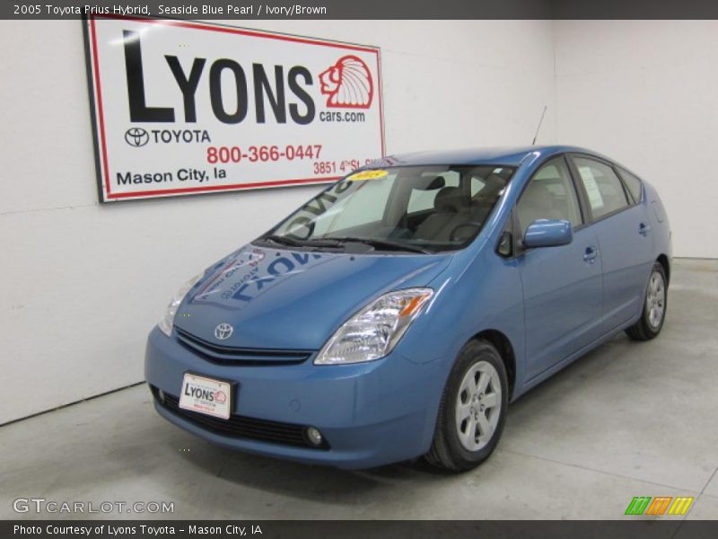 Seaside Blue Pearl / Ivory/Brown 2005 Toyota Prius Hybrid