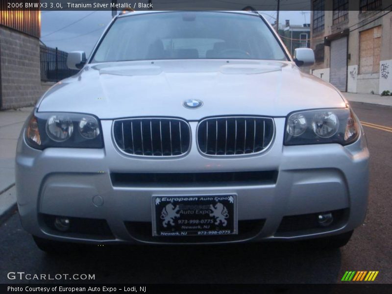 Titanium Silver Metallic / Black 2006 BMW X3 3.0i