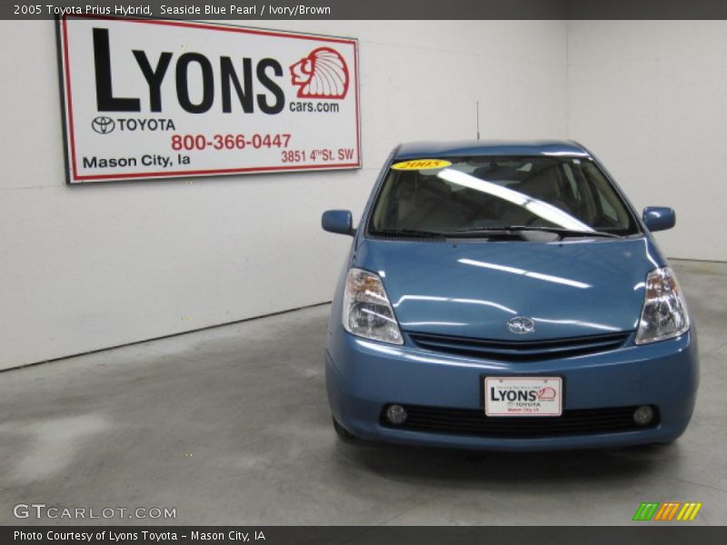 Seaside Blue Pearl / Ivory/Brown 2005 Toyota Prius Hybrid