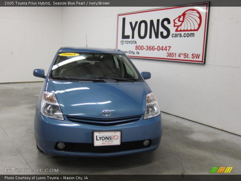 Seaside Blue Pearl / Ivory/Brown 2005 Toyota Prius Hybrid