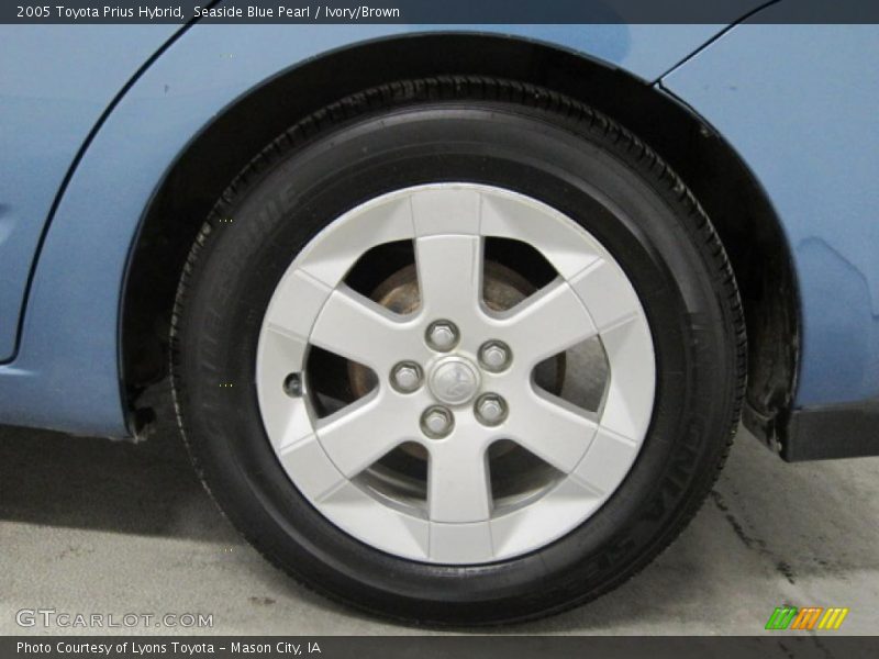 Seaside Blue Pearl / Ivory/Brown 2005 Toyota Prius Hybrid
