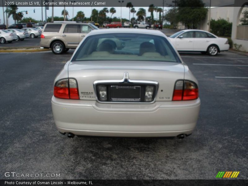 Ceramic White Pearlescent / Camel 2005 Lincoln LS V8