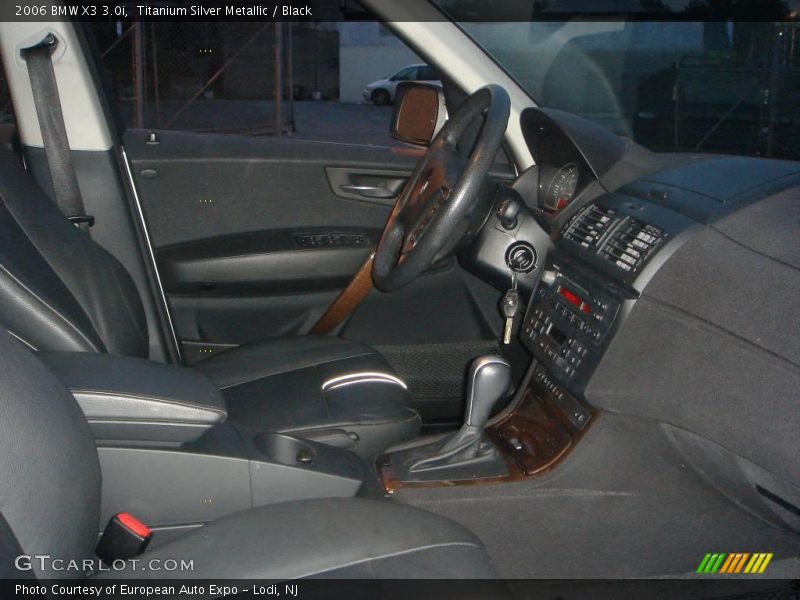 Titanium Silver Metallic / Black 2006 BMW X3 3.0i