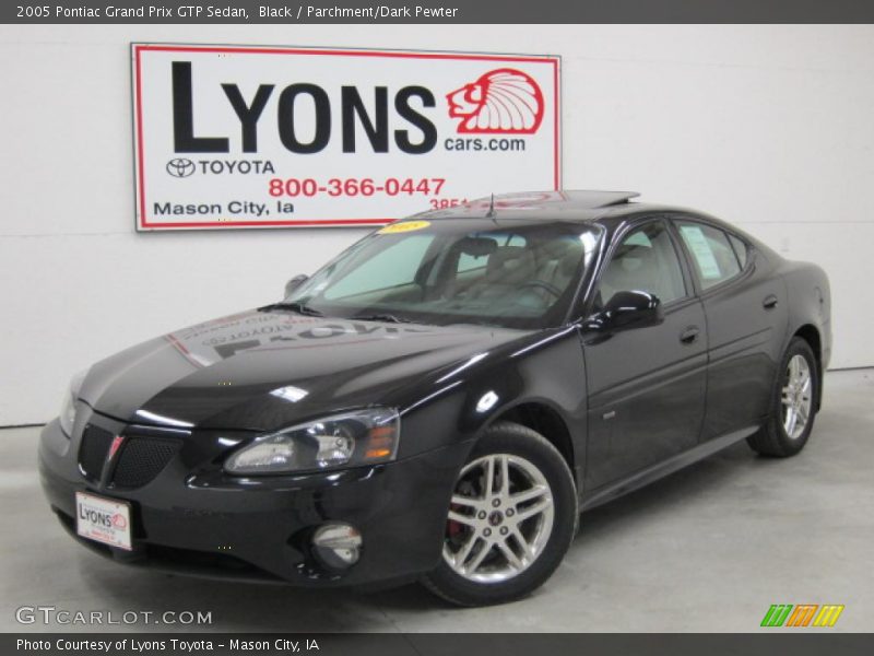 Black / Parchment/Dark Pewter 2005 Pontiac Grand Prix GTP Sedan