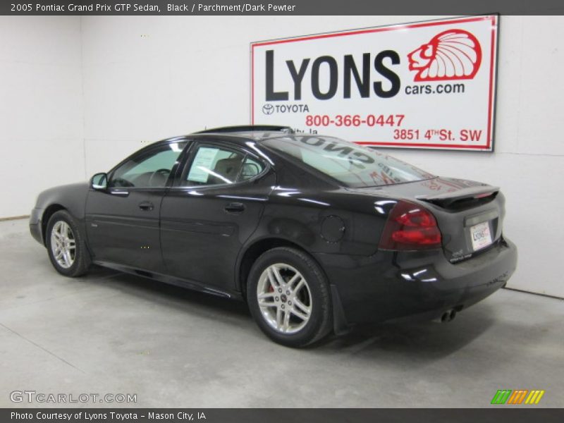 Black / Parchment/Dark Pewter 2005 Pontiac Grand Prix GTP Sedan