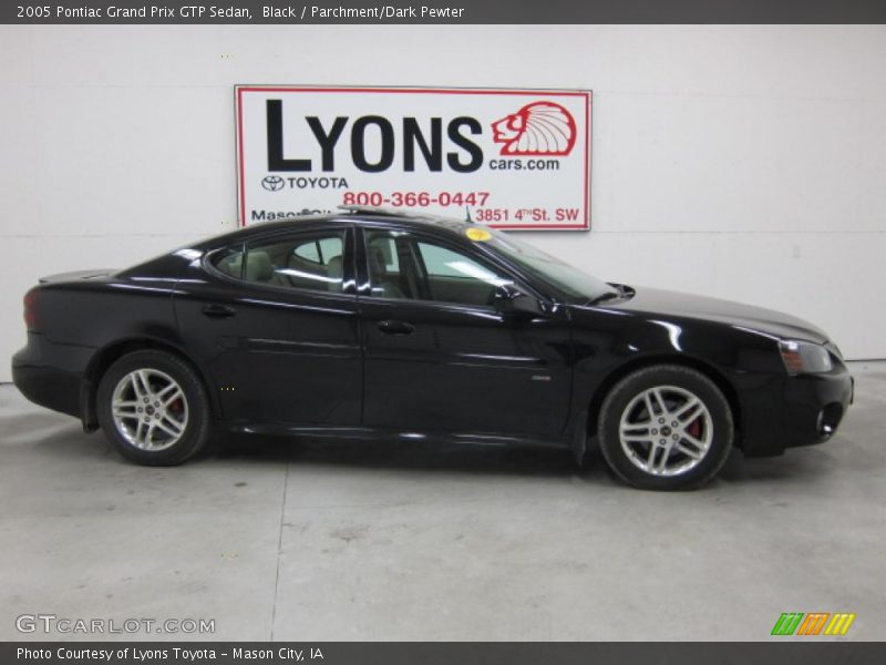 Black / Parchment/Dark Pewter 2005 Pontiac Grand Prix GTP Sedan