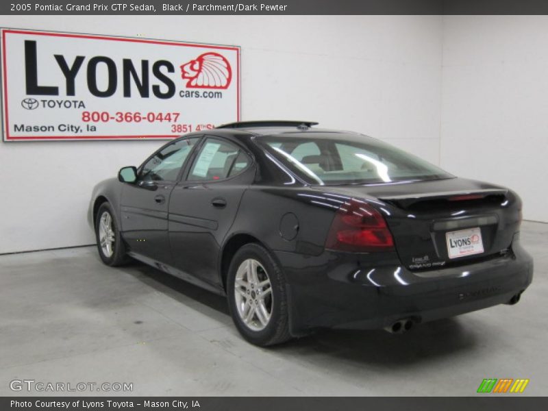 Black / Parchment/Dark Pewter 2005 Pontiac Grand Prix GTP Sedan
