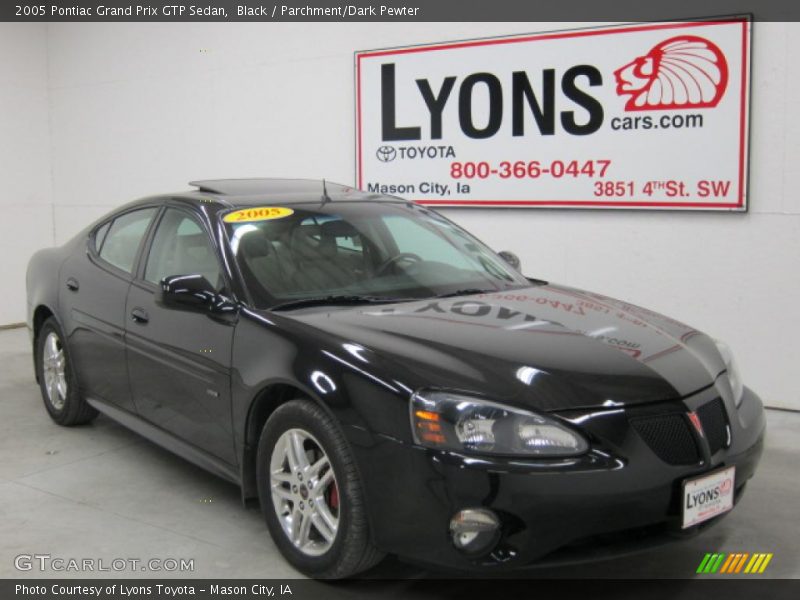 Black / Parchment/Dark Pewter 2005 Pontiac Grand Prix GTP Sedan