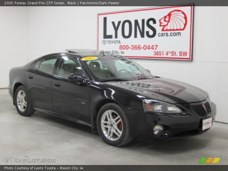 Black / Parchment/Dark Pewter 2005 Pontiac Grand Prix GTP Sedan