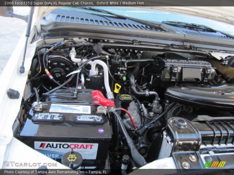 Oxford White / Medium Flint 2006 Ford F350 Super Duty XL Regular Cab Chassis