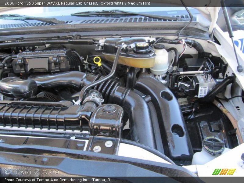 Oxford White / Medium Flint 2006 Ford F350 Super Duty XL Regular Cab Chassis