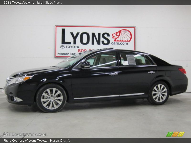 Black / Ivory 2011 Toyota Avalon Limited