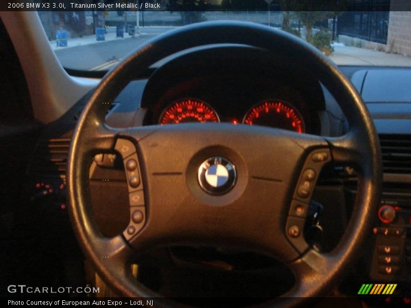 Titanium Silver Metallic / Black 2006 BMW X3 3.0i