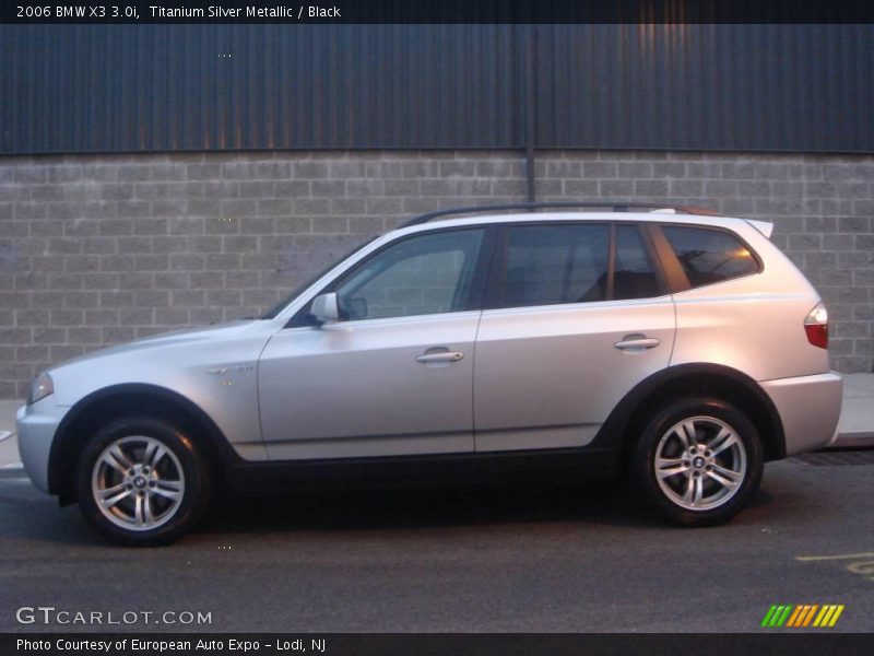 Titanium Silver Metallic / Black 2006 BMW X3 3.0i