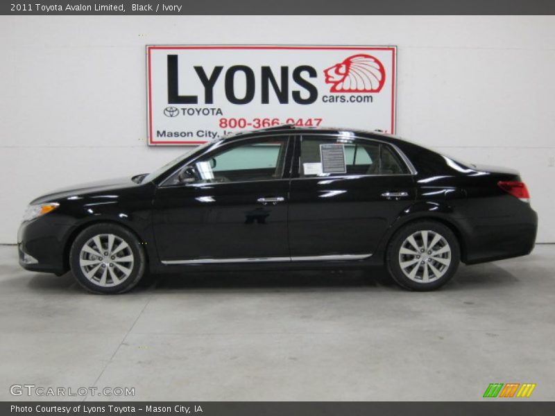 Black / Ivory 2011 Toyota Avalon Limited