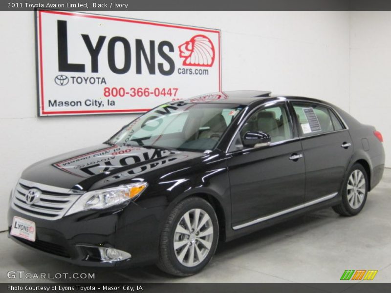 Black / Ivory 2011 Toyota Avalon Limited