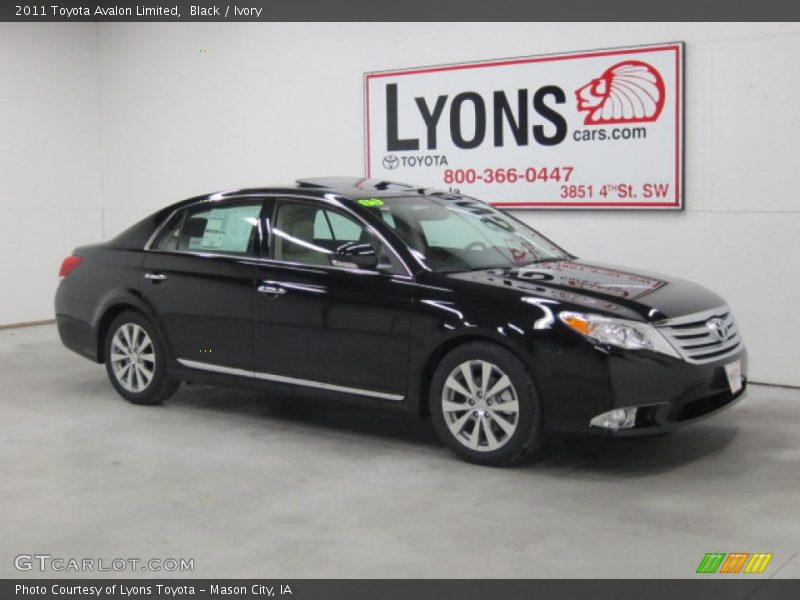 Black / Ivory 2011 Toyota Avalon Limited
