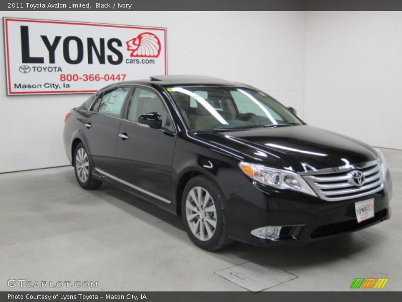 Black / Ivory 2011 Toyota Avalon Limited