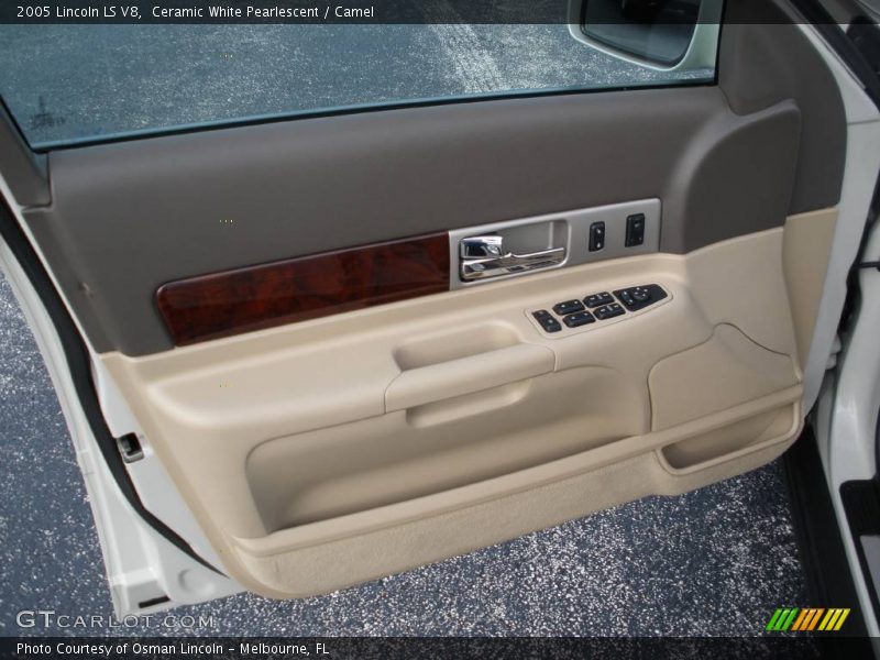 Ceramic White Pearlescent / Camel 2005 Lincoln LS V8