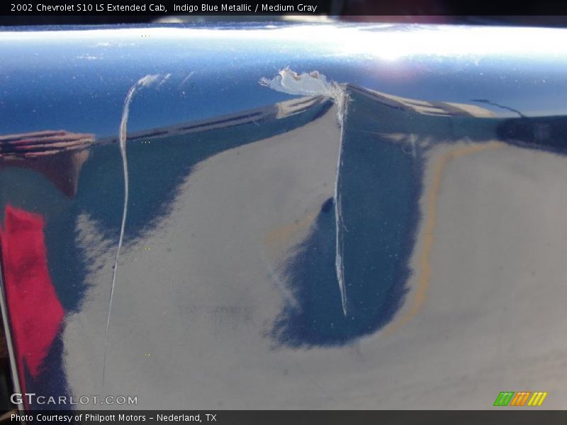 Indigo Blue Metallic / Medium Gray 2002 Chevrolet S10 LS Extended Cab