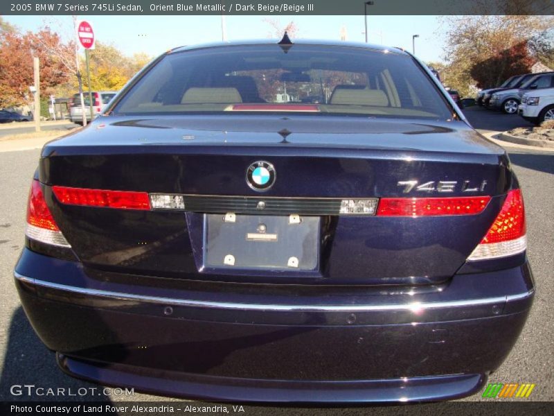  2005 7 Series 745Li Sedan Orient Blue Metallic