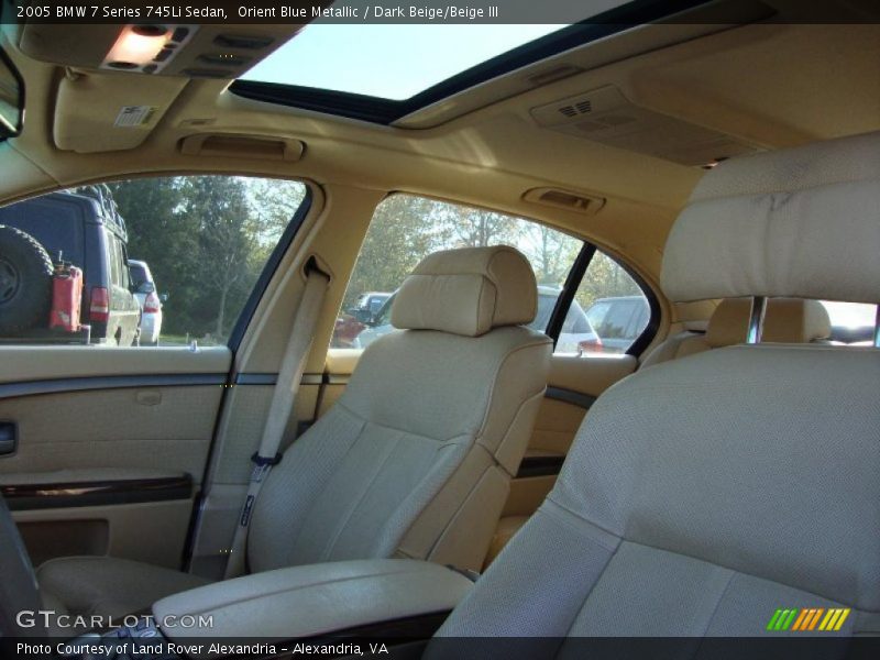  2005 7 Series 745Li Sedan Dark Beige/Beige III Interior