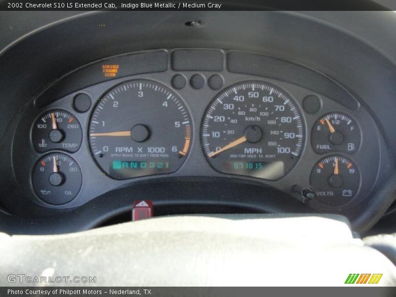  2002 S10 LS Extended Cab LS Extended Cab Gauges