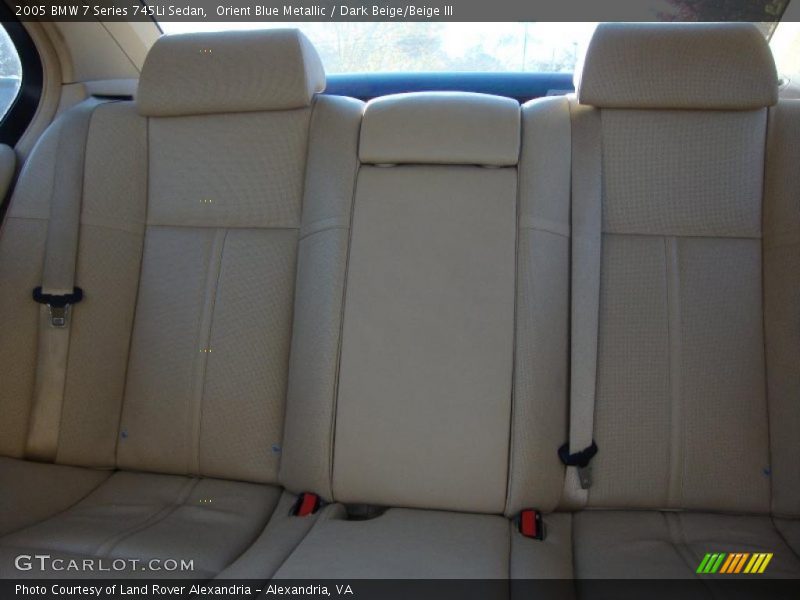 Orient Blue Metallic / Dark Beige/Beige III 2005 BMW 7 Series 745Li Sedan
