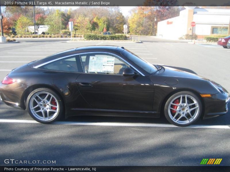 Macadamia Metallic / Sand Beige 2009 Porsche 911 Targa 4S