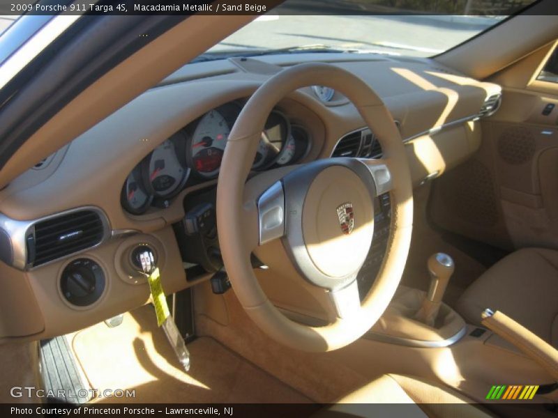 Macadamia Metallic / Sand Beige 2009 Porsche 911 Targa 4S
