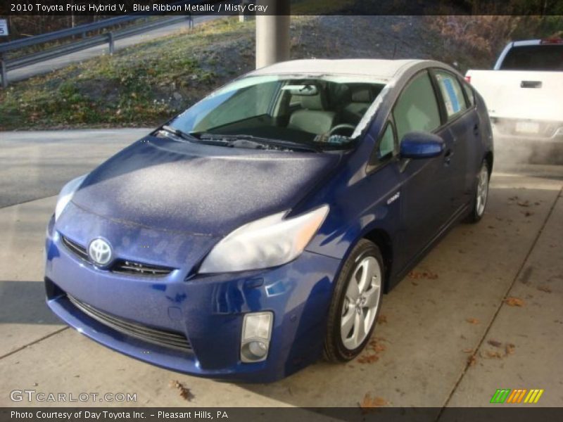 Blue Ribbon Metallic / Misty Gray 2010 Toyota Prius Hybrid V