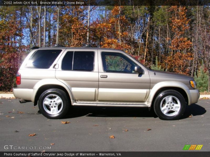 Bronze Metallic / Stone Beige 2002 Infiniti QX4 4x4