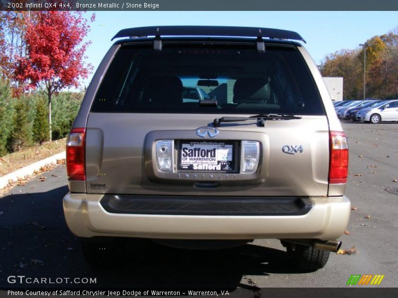 Bronze Metallic / Stone Beige 2002 Infiniti QX4 4x4