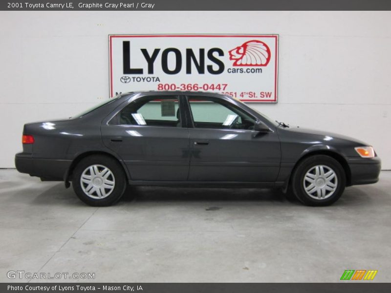 Graphite Gray Pearl / Gray 2001 Toyota Camry LE