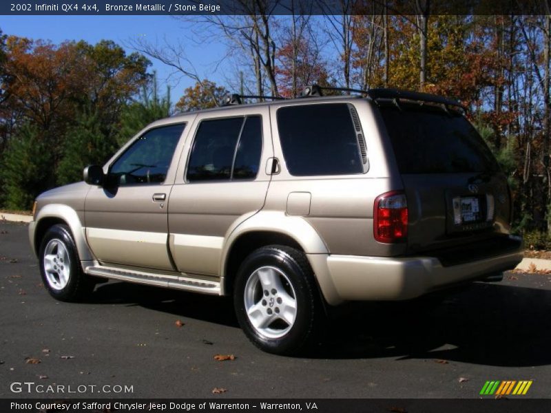 Bronze Metallic / Stone Beige 2002 Infiniti QX4 4x4