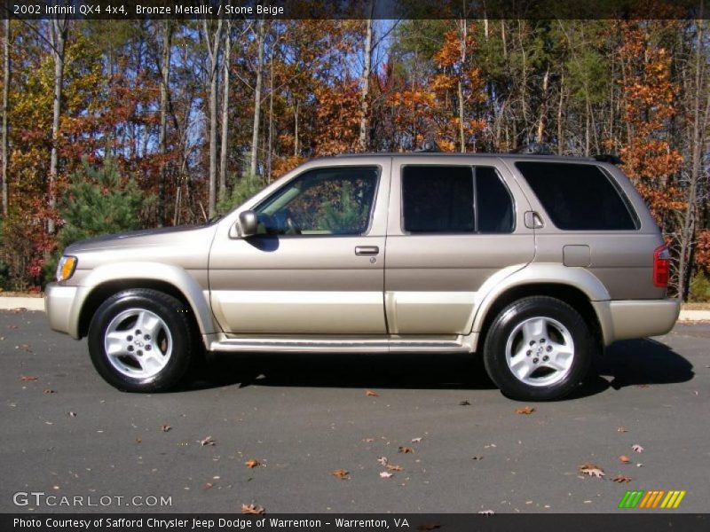 Bronze Metallic / Stone Beige 2002 Infiniti QX4 4x4