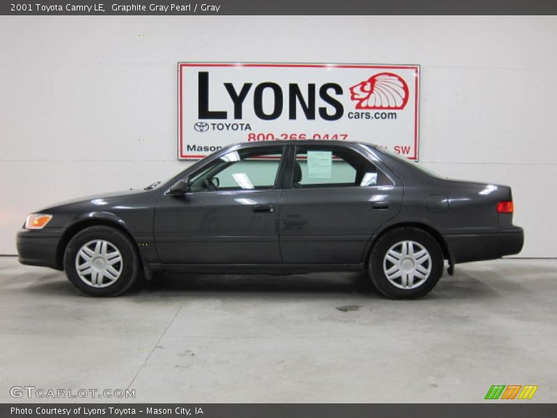Graphite Gray Pearl / Gray 2001 Toyota Camry LE
