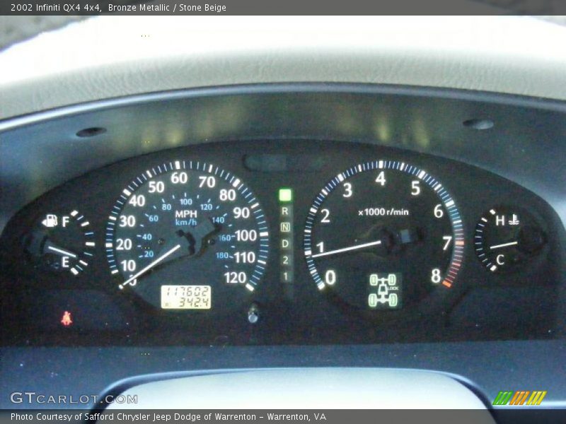  2002 QX4 4x4 4x4 Gauges